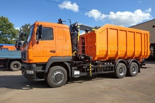 Ломовоз МАЗ 6312С5 c манипулятором Велмаш VM10L74M