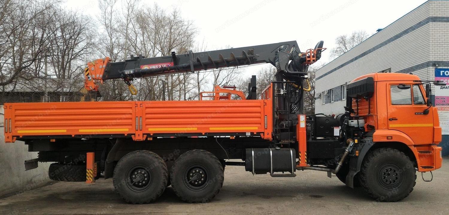 Бурильно-крановая машина Камаз 43118 с КМУ Horyong HRS 216 Фото БКМ Horyong 216 на шасси Камаз 43118
