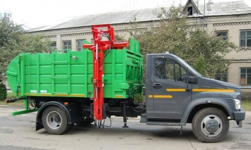Мусоровоз с боковой загрузкой МК-1451-13 Фото Ряжского мусоровоза с еврозахватом МК-1451-13