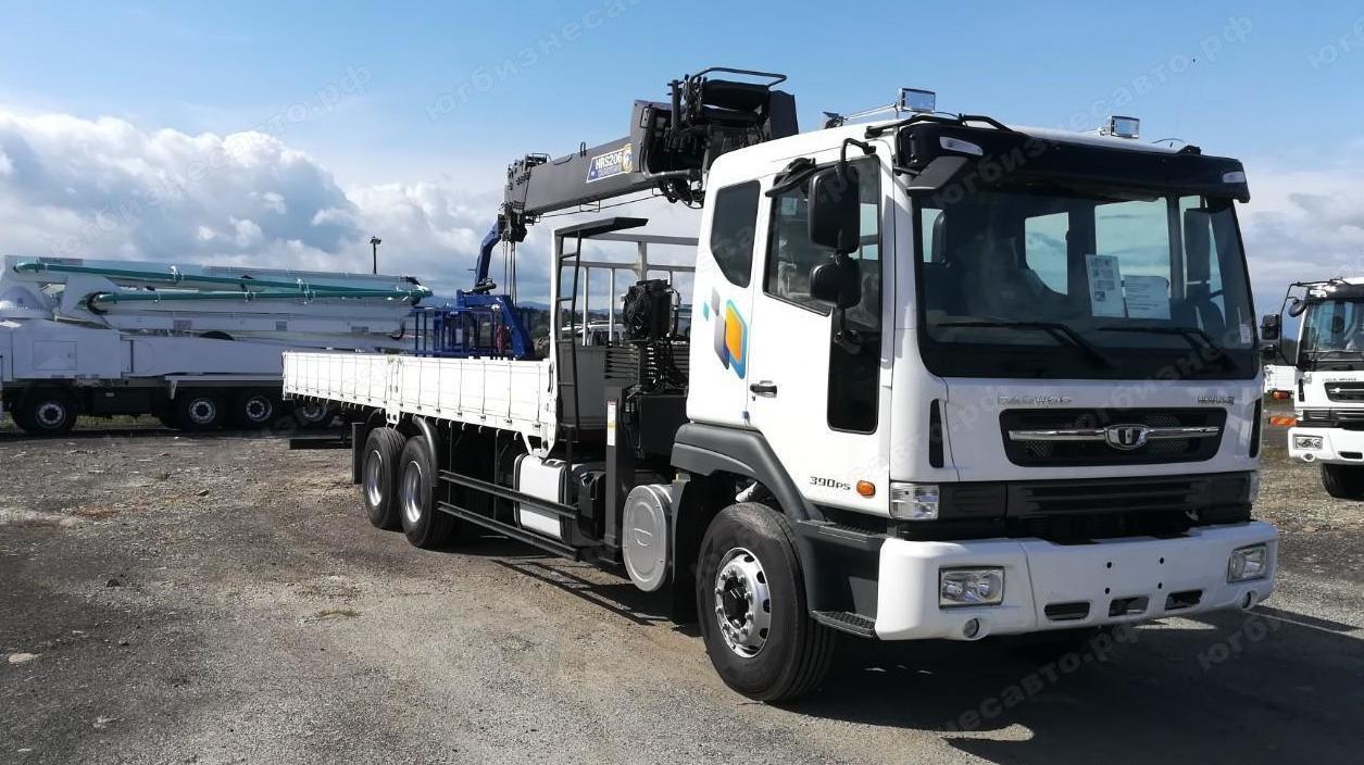 Daewoo Novus 6х4 с КМУ Horyong HRS206 Фото Daewoo 6x4 с КМУ HRS 206