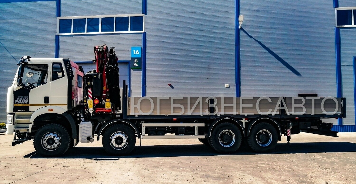 Фото Faw 8х4 с манипулятором 10 тонн Fassi F295A