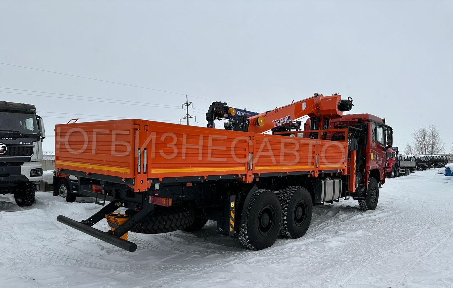 Фото Шакман X3000 вездеход с манипулятором 8 тонн КМУ Hangil HGC976